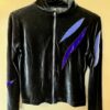 GK WARM UP JACKET LADIES SMALL SAPPHIR VELVET ZIP FRONT GYM DANCE CHEER SKATE AS - Image 6