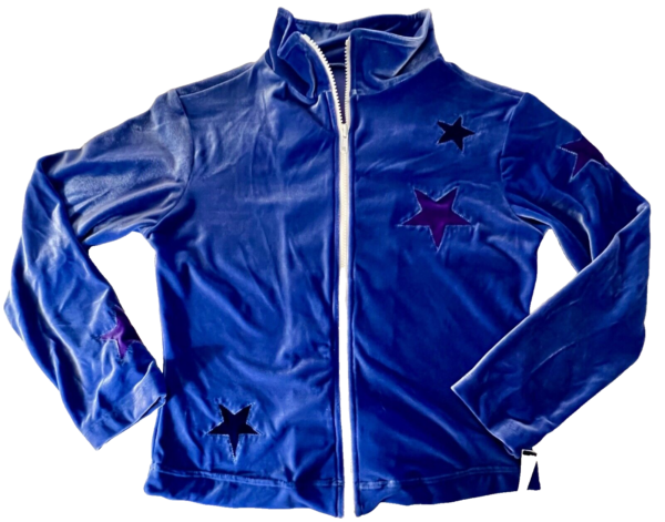 GK WARM UP JACKET ADULT SMALL VINCA VELVET STAR INSERTS GYM DANCE CHEER SKATE S - Image 6