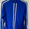 GK  WARM-UP JACKET LADIES MED BRUSH TRICOT NAVY/WHITE GYMNAST CHEER SKATE Sz L