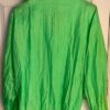 GK WARM UP JACKET ADULT X-LARGE GREEN CRINKLE NYLON GYMNASTIC CHEER OUTDO0RS XL - Image 3