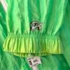 GK WARM UP JACKET ADULT X-LARGE GREEN CRINKLE NYLON GYMNASTIC CHEER OUTDO0RS XL - Image 4