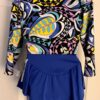GK BOLERO FIGURE SKATE CHILD MEDIUM 3/4 SLEEVE MULTI-COLOR GLITTLER JACKET Sz M - Image 5