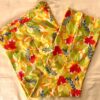 SIGRID OLSEN WOMENS SIZE 12 CROP FLORAL COTTON/NYLON/SPANDEX PRINT PANTS Sz 12