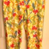 SIGRID OLSEN WOMENS SIZE 12 CROP FLORAL COTTON/NYLON/SPANDEX PRINT PANTS Sz 12 - Image 2