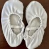 GK Elite GK21 CHILD SIZE 10 SHOE NYLON/SUEDE SOLE GYMNASTIC DANCE SLIPPERS WHITE - Image 2