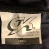 GK COMPETITION SHIRT ADULT SMALL BLACK NYLON SPANDEX BOYCUT LEG CUT AS NWOT - Image 6