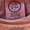LIFE IS GOOD Men's Large CHILL OUT Graphics Faded Red Short Sleeve T Shirt EUC! - Image 8