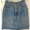 ESPIRIT JEANS DENIM SKIRT LADIES SIZE 9/10 Front Zip Up Button 5 POCKET Sz 9/10