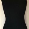 GK RED BOW FOIL ADULT X-SMALL BLACK N/S GYMNASTIC DANCE TANK LEOTARD AXS NWT! - Image 2