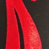 GK RED BOW FOIL ADULT X-SMALL BLACK N/S GYMNASTIC DANCE TANK LEOTARD AXS NWT! - Image 4