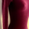 GK LgSLV LADIES SMALL CLASSIC SOLID PLUM VELVET GYMNASTS DANCE LEOTARD Sz AS - Image 2