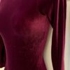 GK LgSLV LADIES SMALL CLASSIC SOLID PLUM VELVET GYMNASTS DANCE LEOTARD Sz AS - Image 3