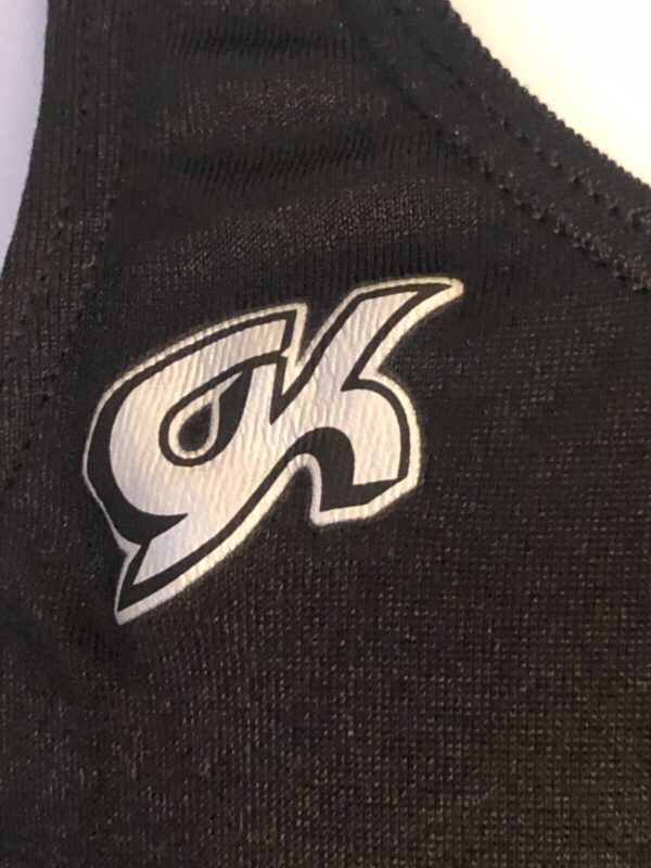 GK COMPETITION SHIRT SINGLET CHILD SMALL BLACK N/S TRADITIONAL LEG CUT Sz CS NWT - Image 2