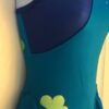 GK ICE FIGURE SKATE ADULT SMALL ROYAL WRAP FRONT VELVET FLOWER JA DRESS Sz AS - Image 3