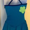 GK ICE FIGURE SKATE ADULT SMALL ROYAL WRAP FRONT VELVET FLOWER JA DRESS Sz AS - Image 6