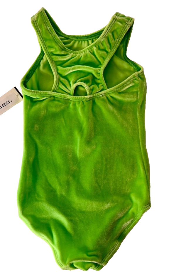 GK GREEN CHILD X-SMALL CLASSIC VELVET BALLET DANCE GYMNASTICS TANK LEOTARD SZ XS - Image 9