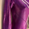 GK LgS PURPLE FOIL ADULT SMALL SILVER METALLIC GYMNAST DANCE CHEER LEOTARD Sz AS - Image 4