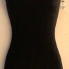 GK DANCE BIKETARD ADULT SMALL BLACK VELVET GYMNASTICS CHEER WORKOUT TANK Sz AS