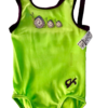 GK GREEN CHILD X-SMALL FOIL CATERPILLAR ACCENT GYMNASTICS DANCE TANK LEOTARD XS - Image 10