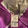 GK LgS PURPLE FOIL ADULT SMALL SILVER METALLIC GYMNAST DANCE CHEER LEOTARD Sz AS - Image 7