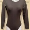 GK LADIES SMALL CLASSIC LgSLV BLACK NYLON/SPANDEX GYMNASTICS DANCE LEOTARD Sz AS