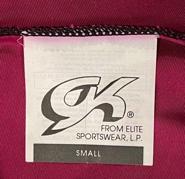 GK DANCE JAZZ LADIES SMALL PINK/PLUM VELVET FOLDING WAIST FLARE PANTS Sz AS NWT - Image 5