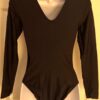 GK LADIES SMALL CLASSIC LgSLV BLACK NYLON/SPANDEX GYMNASTICS DANCE LEOTARD Sz AS - Image 5