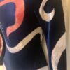 GK LgSLV LADIES SMALL BLUE VELVET FOIL FIREWORKS JA GYMNAST DANCE LEOTARD Sz AS - Image 5