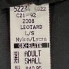 GK LADIES SMALL CLASSIC LgSLV BLACK NYLON/SPANDEX GYMNASTICS DANCE LEOTARD Sz AS - Image 6