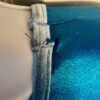 GK LADIES X-SMALL  LgSLV GREEN VELVET BLUE FOIL GYMNASTICS DANCE LEOTARD SZ XS - Image 7