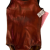 GK CHILD X-SMALL EXPRESSO MYSTIQUE VELVET TRIM GYMNASTICS DANCE TANK LEOTARD XS - Image 7