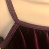 GK DANCE JAZZ LADIES LARGE PURPLE VELVET X-BACK FOIL STRAPS CAMISOLE TOP Sz AL - Image 2