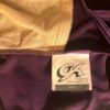 GK DANCE JAZZ LADIES LARGE PURPLE VELVET X-BACK FOIL STRAPS CAMISOLE TOP Sz AL - Image 10