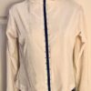 GK WARM UP JACKET LADIES X-SMALL WHITE VELVET FRONT CRYSTAL ZIP DANCE SKATE XS - Image 2