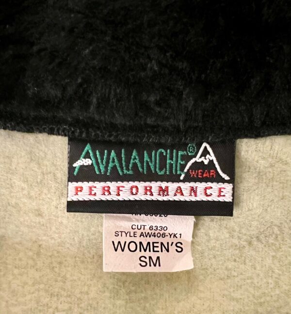 AVALANCHE WEAR PERFORMANCE GK FLEECE VEST LADIES SMALL "DANCE" LOGO GREEN SZ S - Image 9