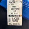 GK LONG SLEEVE LADIES SMALL ASYM BLACK BLUE WHITE FOIL DANCE LEOTARD AS - Image 7