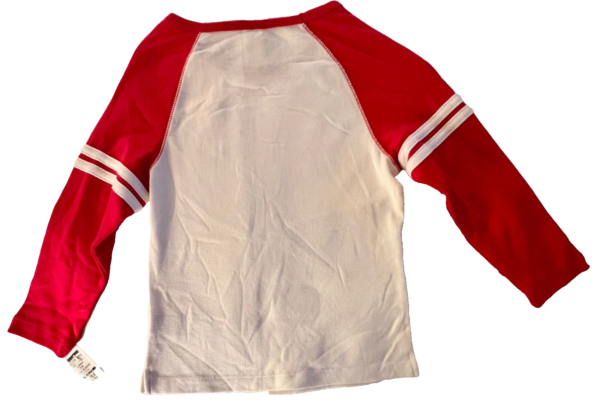 GK GYMNAST BASEBALL TEE CHILD SMALL RED & WHITE 3/4 RAGLAN SLV COTTON T-SHIRT S - Image 6