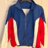 GK WARM UP JACKET ADULT SMALL NAVY RED WHITE SUPPLEX NYLON GYMNASTICS CHEER Sz S - Image 3