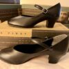 LEOâ€™S JUNIOR CHORUS LINE FIT LADIES 5.5 TAP SHOES STYLE 318 BLACK Sz 5.5 M NIB!