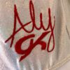 ALY RAISMAN WHITE OPAL ADULT SMALL ROYAL RED SEQ GYMNASTIC DANCE TANK LEOTARD AS - Image 5
