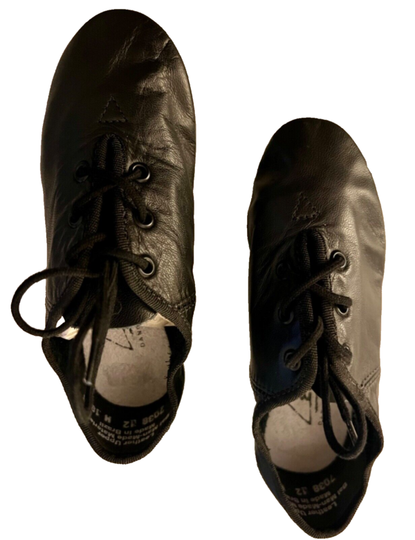 LEOâ€™S JAZZ BLACK LEATHER CHILD 12M ECONO SPLIT SOLE LACE UP DANCE SHOES SZ 12 - Image 5