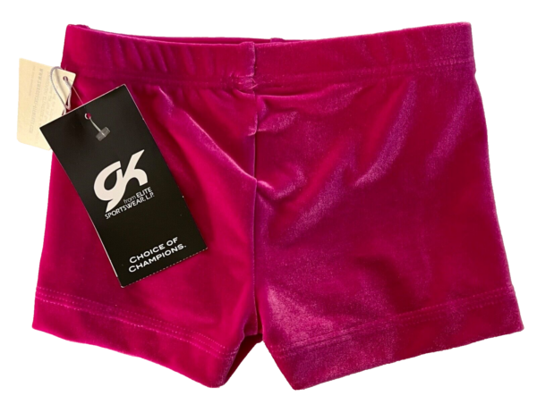 CHEER GK ELITE CHILD MEDIUM MICRO MINI JEWELED WORKOUT SHORTS PINK VELVET SZ M - Image 5