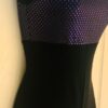 GK DANCE BIKETARD ADULT SMALL PASSION FOILED PRINT BLACK VELVET GYM CAMISOLE AS - Image 3