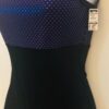 GK DANCE BIKETARD ADULT SMALL PASSION FOILED PRINT BLACK VELVET GYM CAMISOLE AS - Image 4
