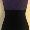 GK DANCE BIKETARD ADULT SMALL PASSION FOILED PRINT BLACK VELVET GYM CAMISOLE AS - Image 5