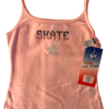 GK CAMISOLE TOP  CHILD MEDIUM PINK COTTON METAL JA â€œSKATEâ€ GRAPHICS SZ M NWT!
