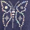 GK ELITE ADULT X-SMALL 3/4 SLV 2PC ICE FIGURE SKATE SET PINK VELVET NAVY N/S AXS - Image 2