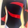 GK LgSLV LADIES SMALL ROYAL VELVET RED FOIL GYMNASTICS DANCE LEOTARD Sz AS NWT!