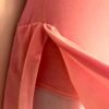 GK ICE FIGURE SKATE ADULT X-SMALL SLVLS PINK VELVET MBO GRAY TRIM DRESS Sz AXS - Image 3