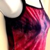 GK ELITE DANCE JAZZ ADULT MEDIUM TIE DYE PINK/PURPLE VELVET CAMI CROP TOP Sz AM - Image 3